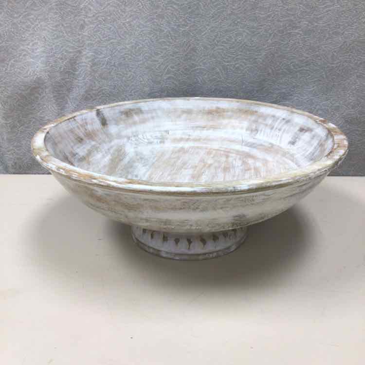 WOOD DIST. BOWL W/STAND