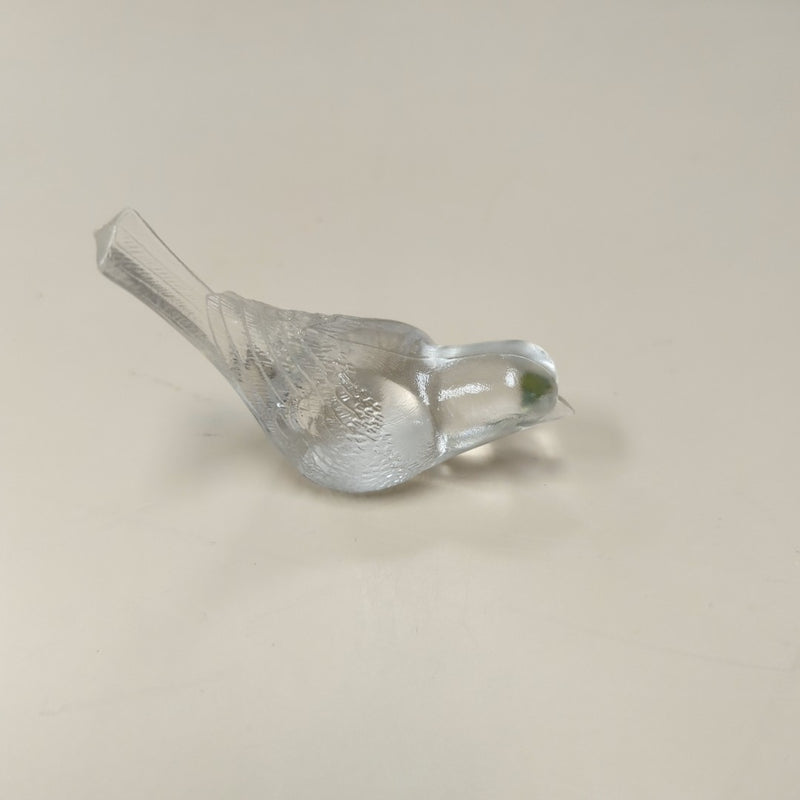 CLEAR GLASS BIRD
