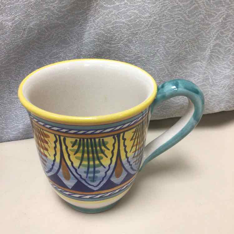 HAND PAINTED CERAMIC MUG