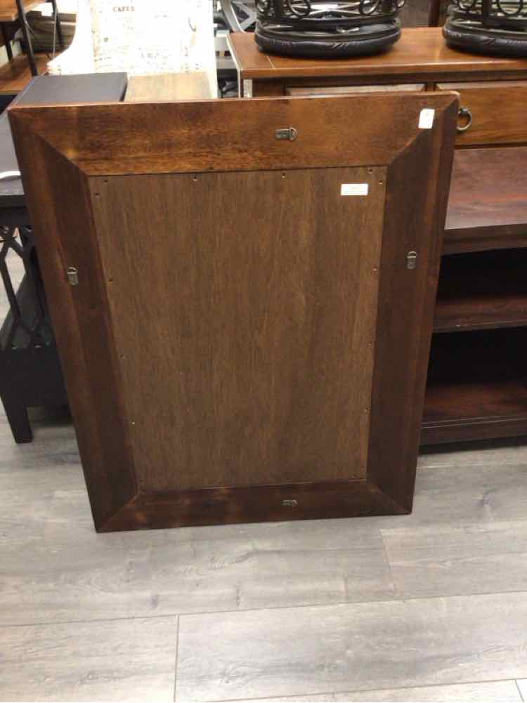 WOOD BEVELLED MIRROR