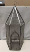 RUSTIC METAL BIRDCAGE
