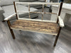 DIST WHITE WOOD BENCH