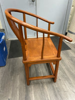 OAK WOOD CARVED CHAIR