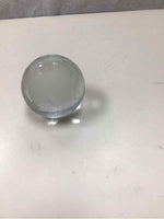 WHITE CLEAR GLASS GLOBE