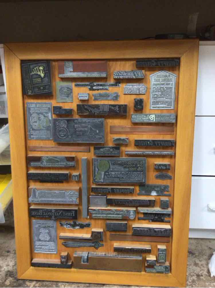 MOUNTED PRINTING PLATES ON WOOD