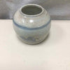 CREAM BLUE CERAMIC VASE