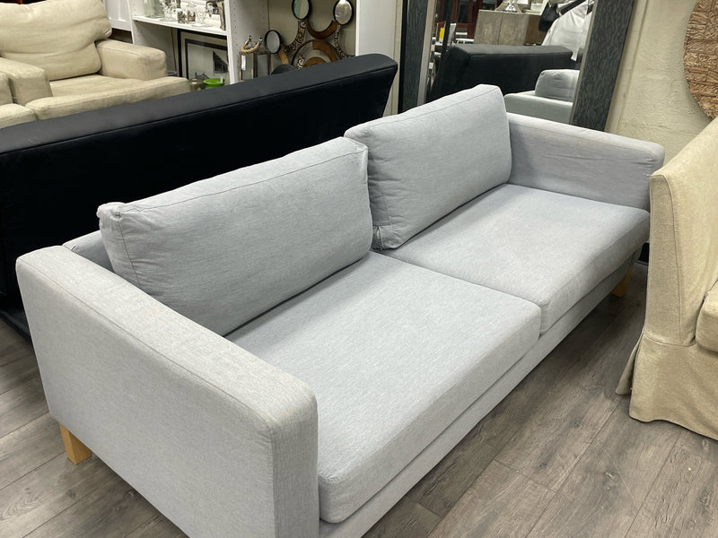 BLUE UPHOLSTERED COUCH