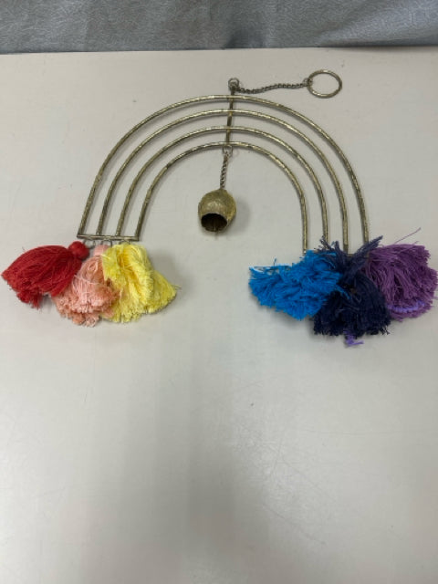 RAINBOW TASSEL W/BELL HANGING