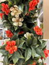 FAUX FLOWERING HEDGE