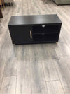 BLACK TV STAND W/1 DRAWER