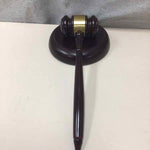 JUDGE'S GAVEL W/PEDESTAL