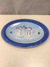 LARGE SNOWMAN SERVING PLATTER