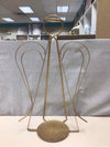 GOLD METAL ANGEL CANDLE STAND
