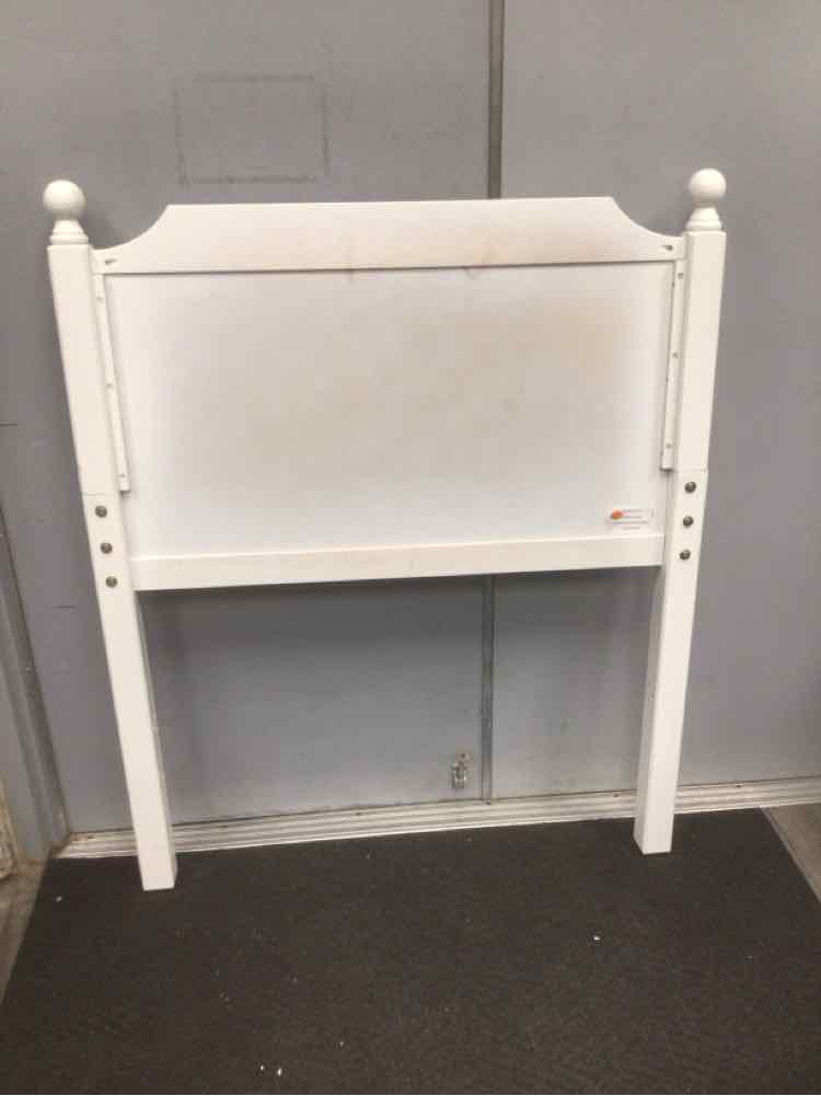 WHITE TWIN HEADBOARD