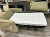 GREEN SLIPCOVERED SLEEPER SOFA