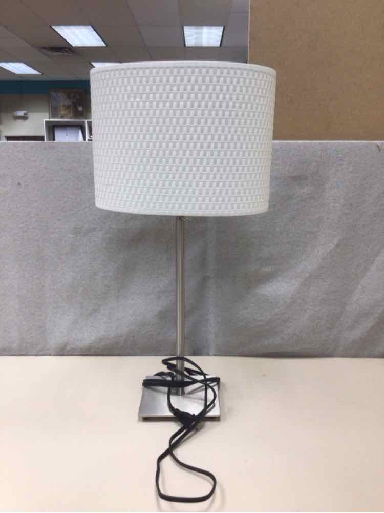 SILVER ADJ. HEIGHT DESK LAMP