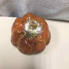CERAMIC ORANGE/LIGHT BROWN PUMPKIN