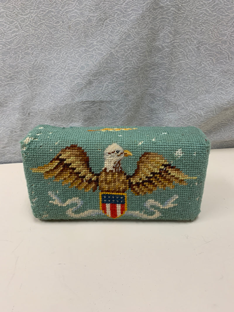 CROSS STITCH EAGLE DOOR STOP