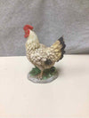 WHITE ROOSTER STATUE