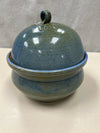 BLUE CERAMIC LID CONTAINER