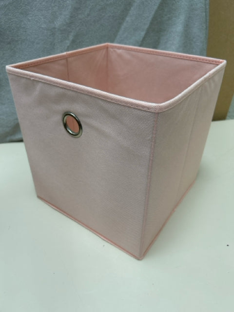 PINK FABRIC STORAGE BIN