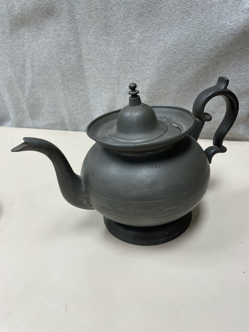 VINTAGE PEWTER TEAPOT