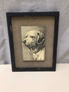 FRAMED LABRADOR RETRIEVER ART