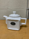 WHITE "TEA" TEAPOT