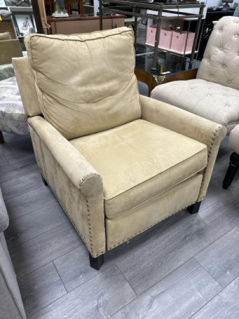 TAN RIVETED RECLINER
