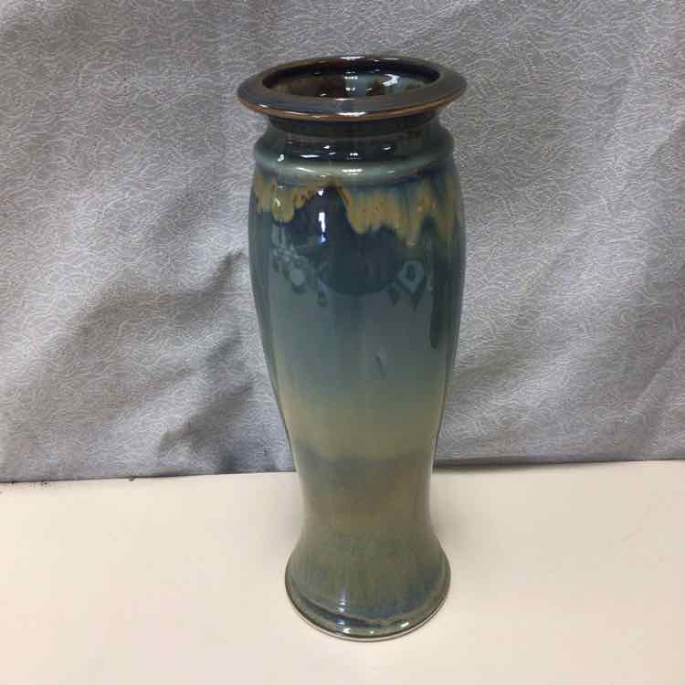 BLUE/BROWN TALL VASE