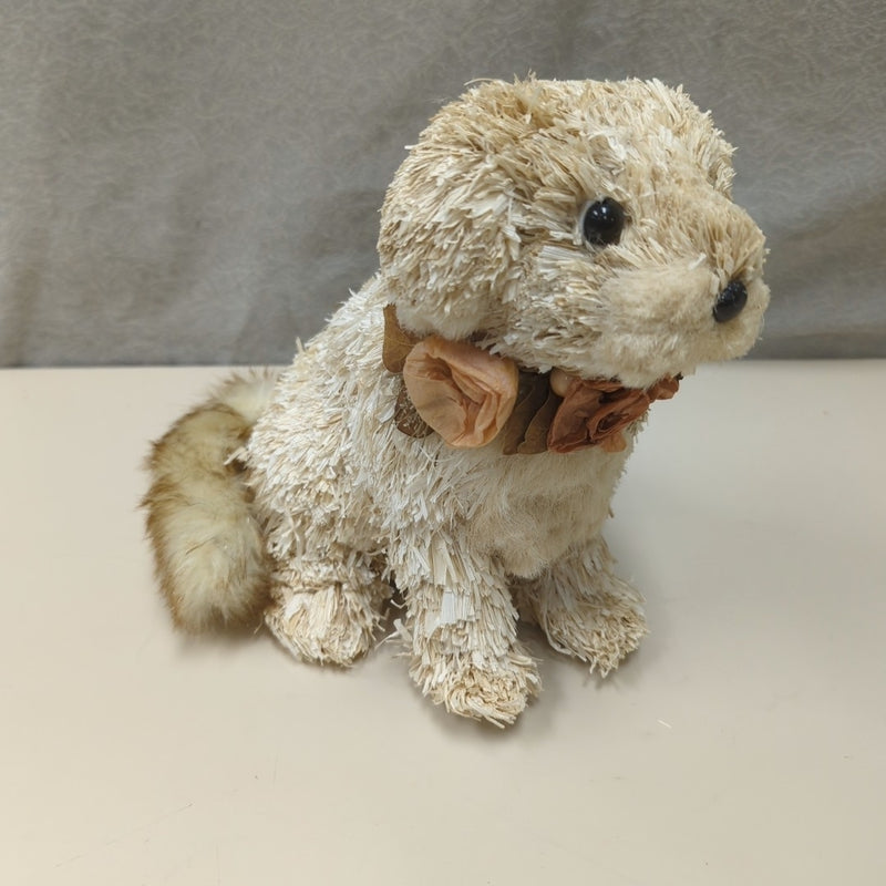 CORN HUSK DOG FIGURINE