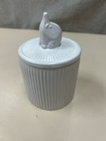 WHITE CERAMIC CANDLE