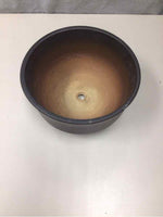 DARK BROWN CERAMIC PLANTER