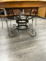 ROUND PINE TABLE W/4 CHAIRS