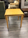LIGHT BROWN DINING TABLE WITH 2 DROP LEAFS