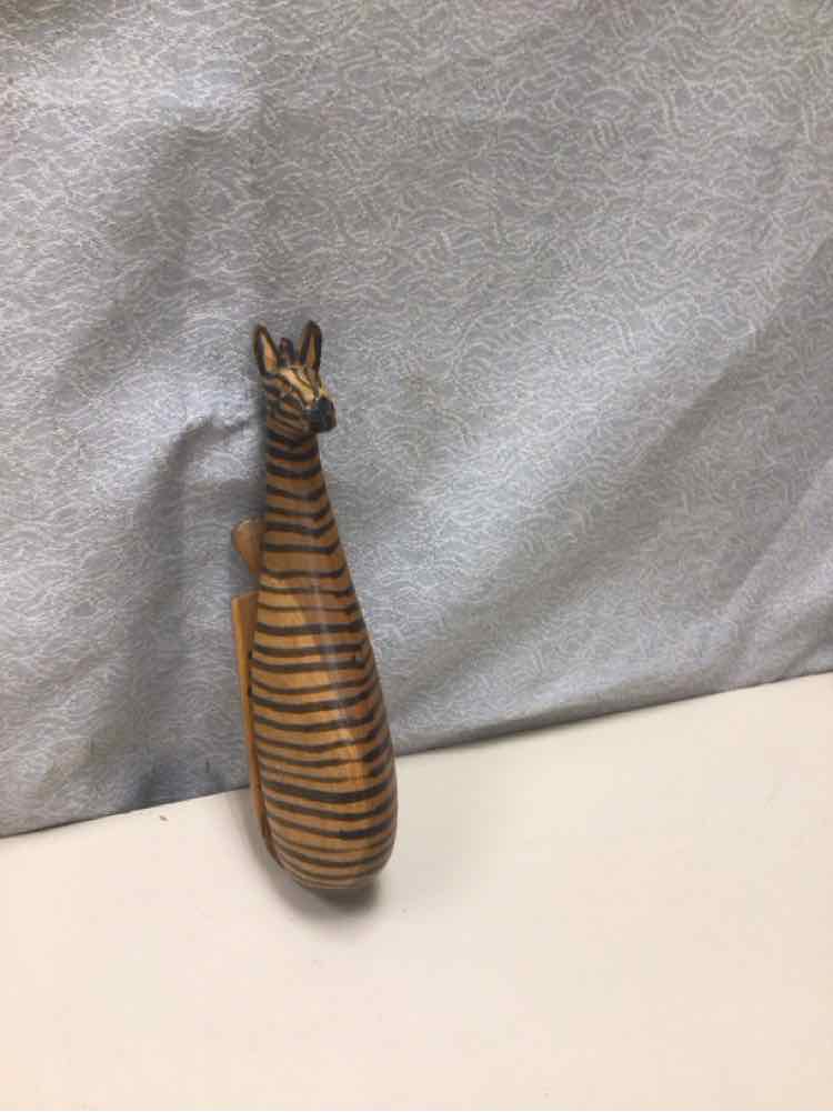 WOOD ZEBRA HEAD HANGING