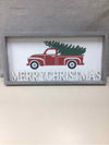 MERRY XMAS TRUCK W/TREE PIC