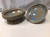 HANDMADE TEXTURED DISH W/LID