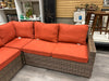 5 PCS. FAUX WICKER SECTIONAL