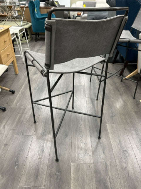 2 GREY BLACK TROVE BAR STOOLS