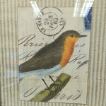 BRONZY FRAME POSTAL BIRD PIC