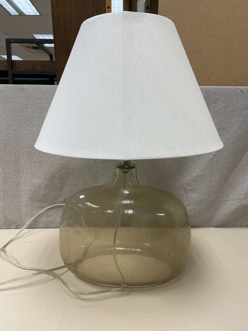 CLEAR BUBBLY BASE LAMP