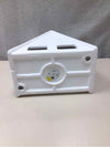 WHITE CERAMIC A-FRAME TEALIGHT HOLDER