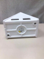 WHITE CERAMIC A-FRAME TEALIGHT HOLDER