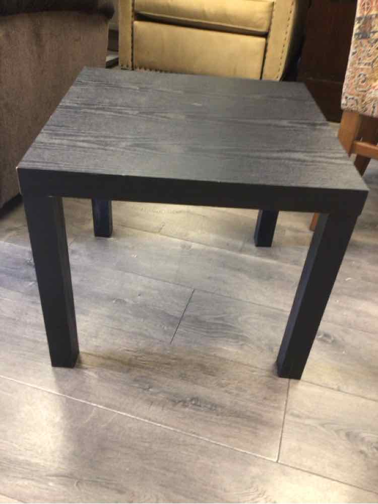 BLACK LAMINATE END TABLE