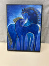 BLUE HORSES CANVAS