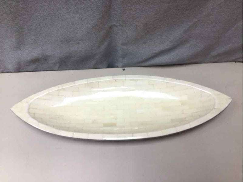 SILVER/WHITE LONG TRAY