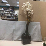 DARK BASE VASE W/FILLER