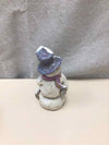 GLITTER SNOWMAN FIGURINE
