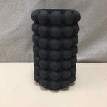 BLACK BUBBLE MATTE VASE